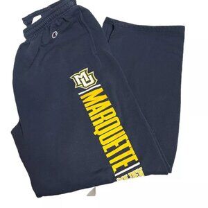 CHAMPION Marquette Golden Eagles Men’s Jogger Sweatpants Large Blue